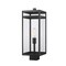 Z-Lite Nuri 1 Light Outdoor Post Mount Fixture, Black & Clear 596PHBS-BK - alternate 1